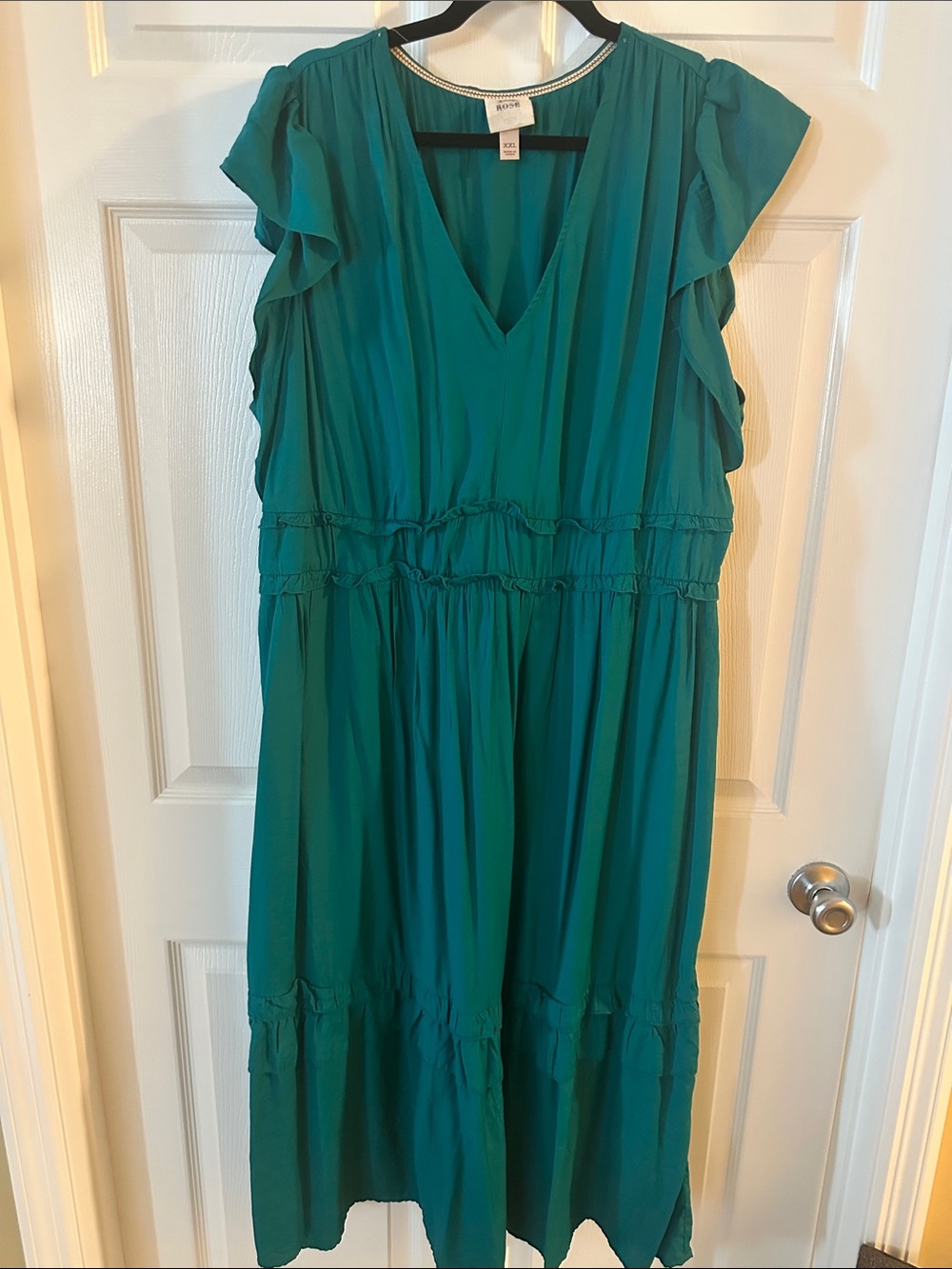 Knox Rose Teal Green Maxi Dress